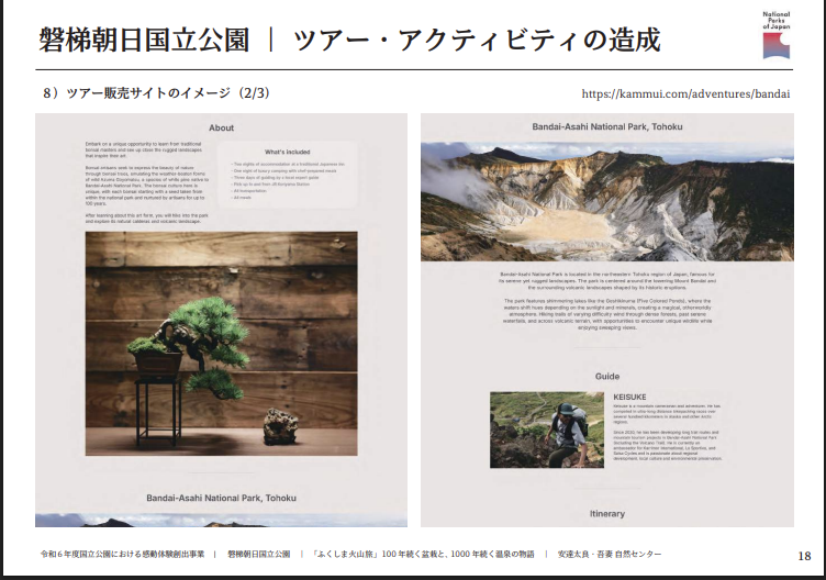 ふくしま火山旅販売サイトイメージ 2